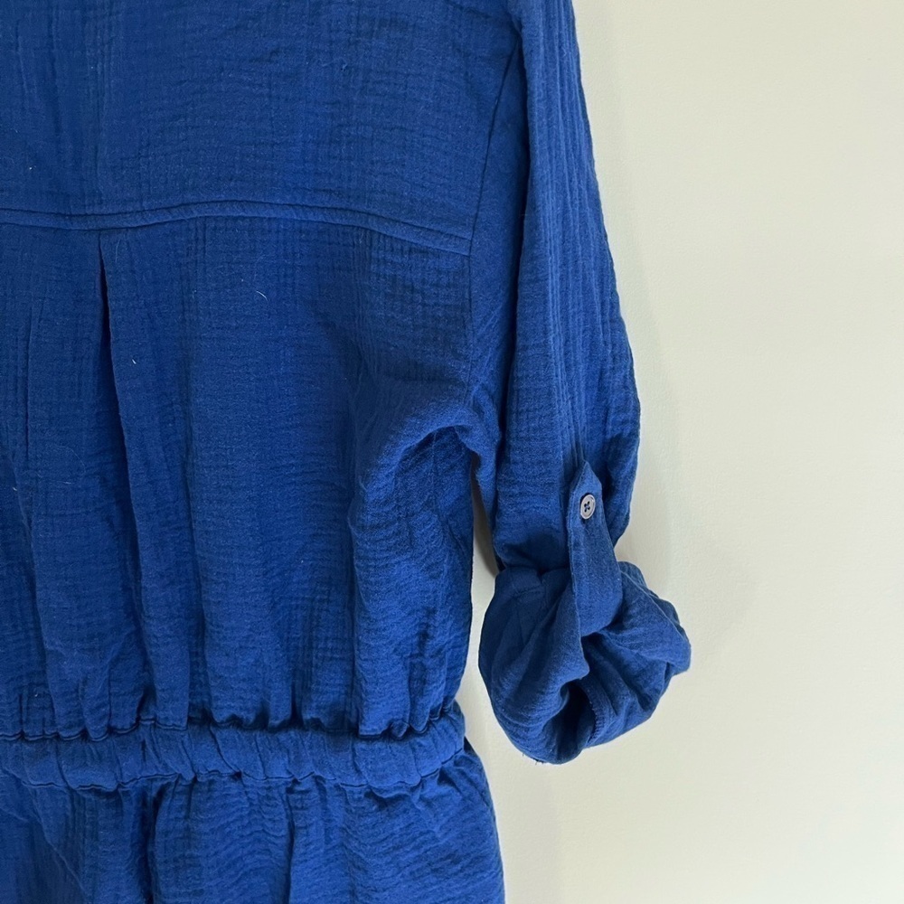 Madewell Lightspun Tapered Leg Jumpsuit Size 0 New with Tags Blue - Picture 3 of 10